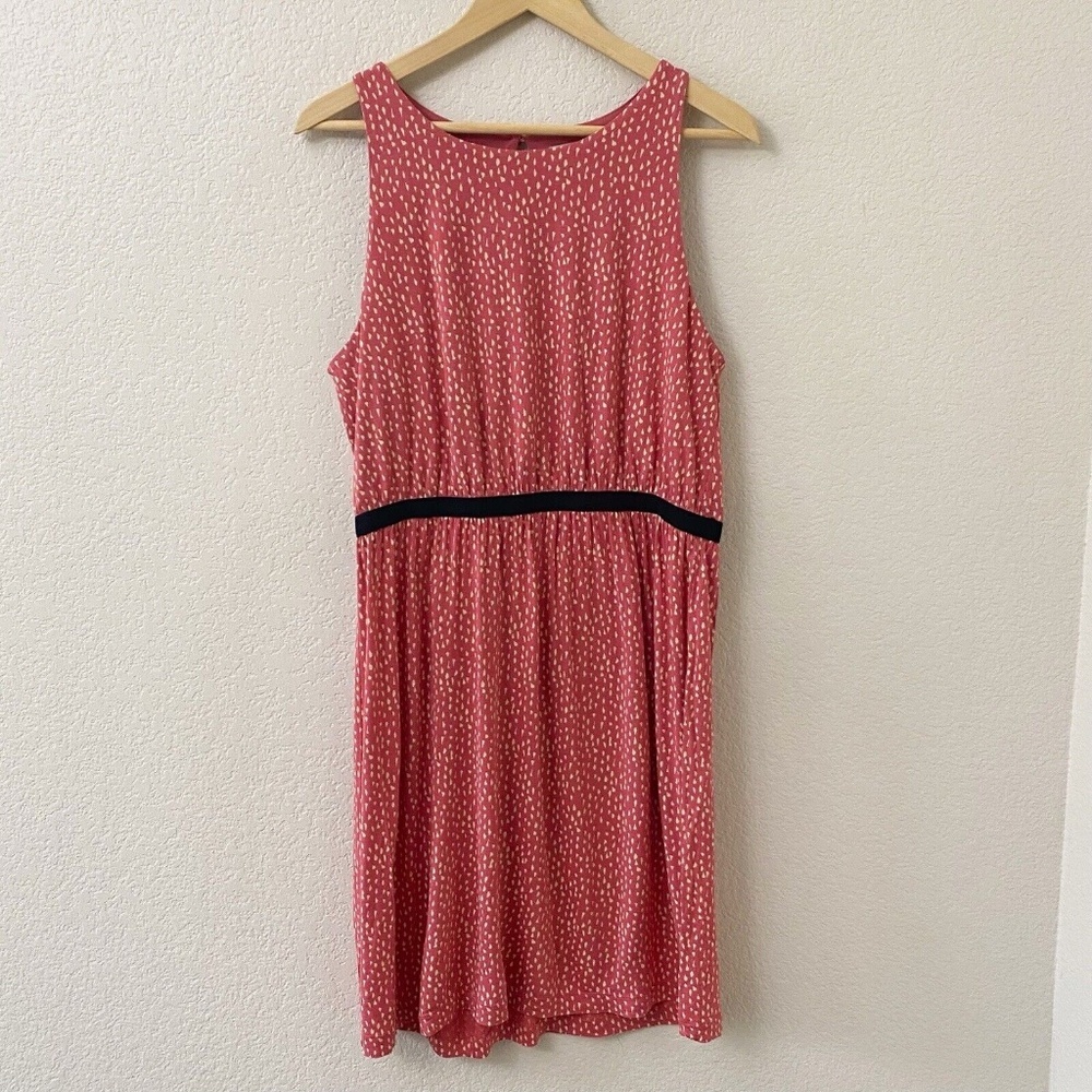 LOFT Fit & Flare Dress Size Large Sleeveless Knit